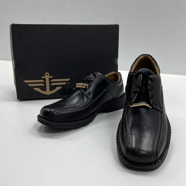 NIB DOCKERS MEN'S Trustee 90-29024 Black Leather Derby Dress Shoes Size ...