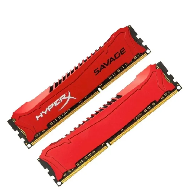 2 BANCHI MEMORIA RAM KINGSTON HYPERX SAVAGE 2 X 4 GB DDR3 2400 MHz PC3 DESKTOP