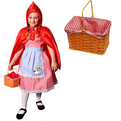 Le ragazze Little Red Riding Hood Costume Cesto Costume Cape scuola libro settimana