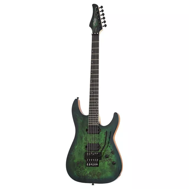 Schecter C-6 PRO FR Floyd Rose - Guitare électrique - Aqua Burst