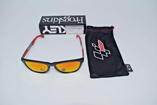 Brand New Oakley Frogskins Mix Matte Black with Prizm Ruby OO9428-0955 MotoGP