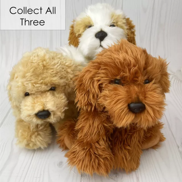 Labradoodle Dog Soft Toy Plush Teddy Cavapoo Cockapoo Labradoodle Cuddly 30cm