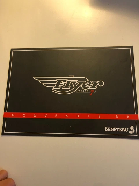 FLYER série 7  BENETEAU 1988  Bateau Voilier catalogue publicitaire vintage C30