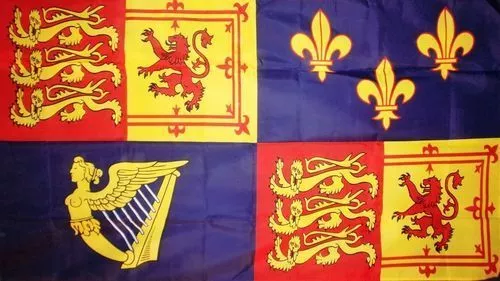 ROYAL STANDARD FLAG 1707-14 5' x 3' Queen Anne Historic Banner British