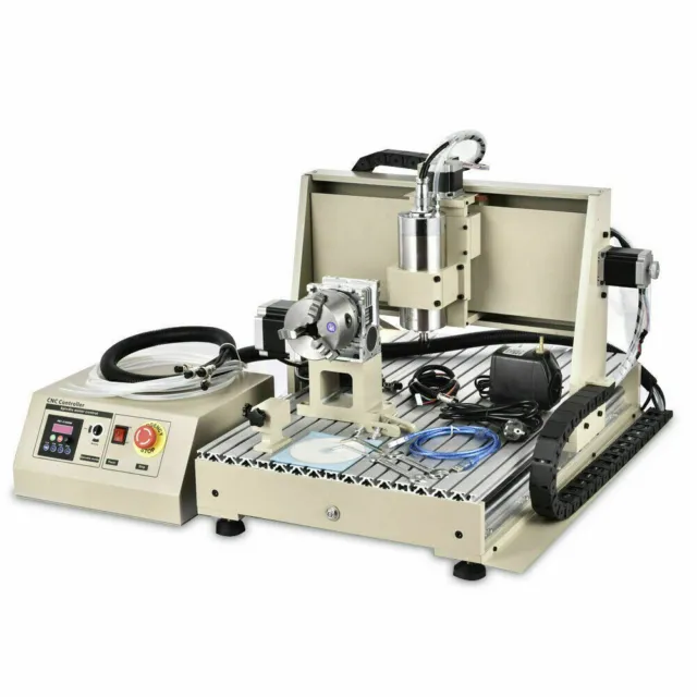 6040 USB CNC Router 4-Axis Milling Machine Engraver DIY 1500W Engraving Drilling
