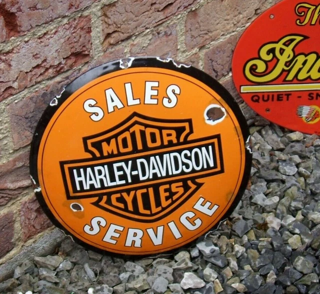 Harley Davidson Enamel Signs FOR SALE! - PicClick UK