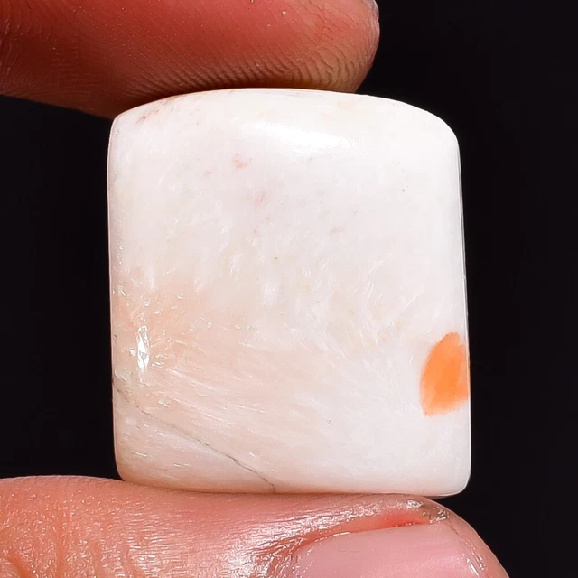 Natural Scolecite Radiant Cabochon Loose Gemstone 16.75 Ct. 21X18X5 mm AAS-4455