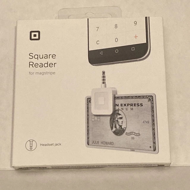 SQUARE APKG020601 CREDIT Debit Card Reader White for Apple iPhone