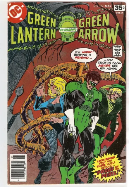 DC Comics - Green Lantern Green Arrow No.104 - Black Canary Cover VG+ 