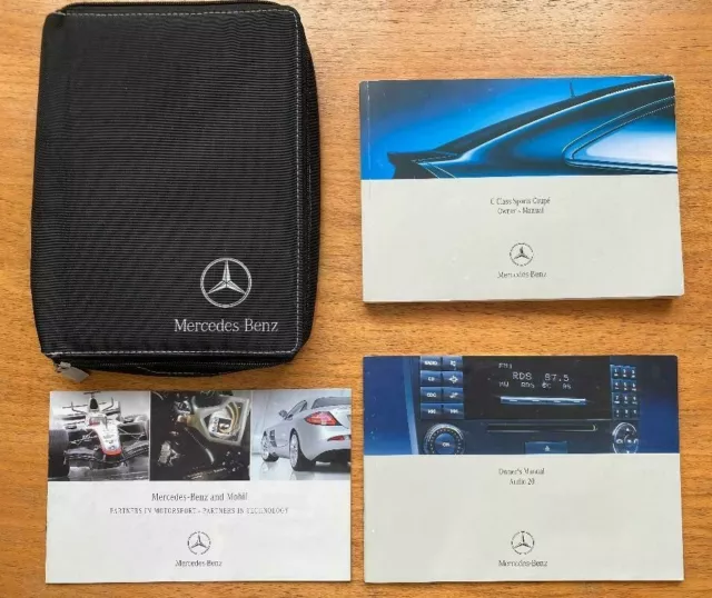 Mercedes C Class Sports Coupe Owners Manual Handbook 2004-2008