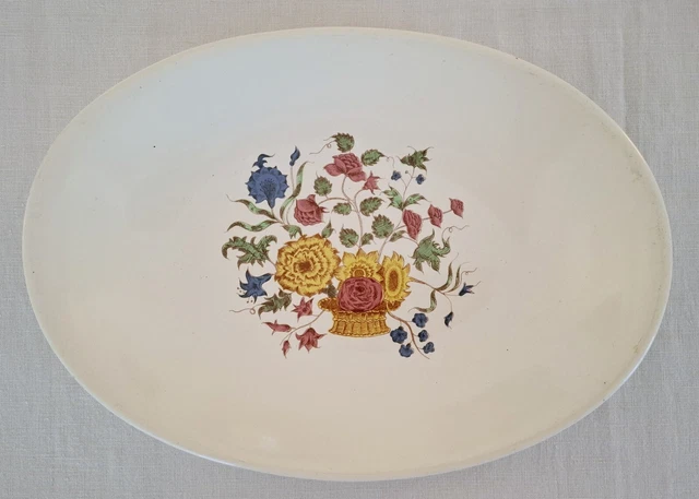 PLAT ANCIEN SALINS Modèle Montréal Motif Mouchoir Jaune Vintage Années 50'60 EUR 18,00 - FR