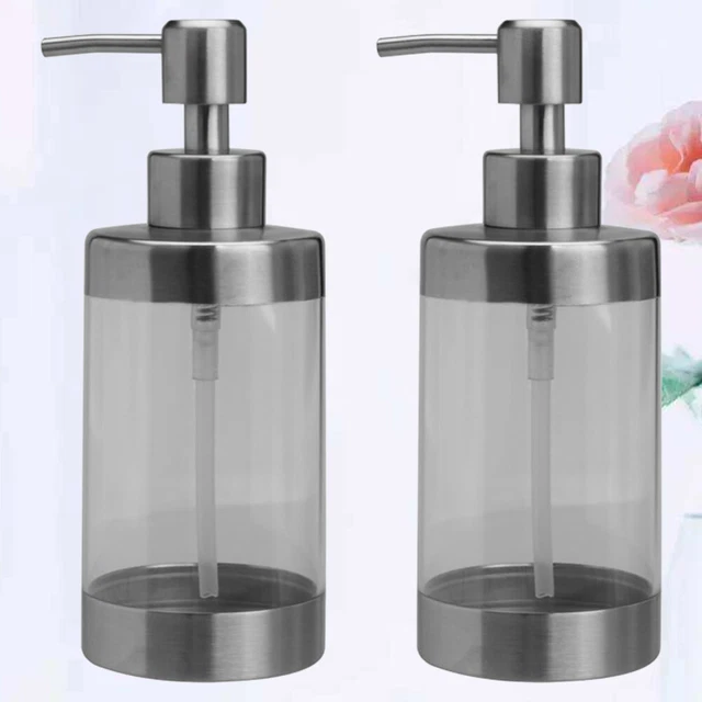 2 piezas botellas de jabón líquido dispensador de loción bombas botella de loción baño