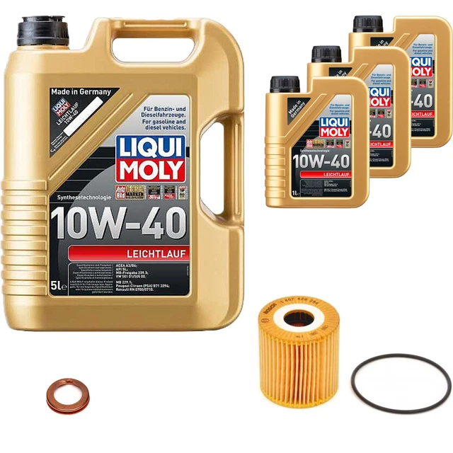 Filtro olio Bosch 8L Liqui Moly a funzionamento leggero 10W-40 per Nissan Almera II Hatchback