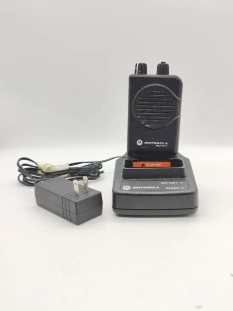 Motorola Minitor V 151-158.9 MHz VHF Stored Voice Fire EMS Pager & Charger *Read