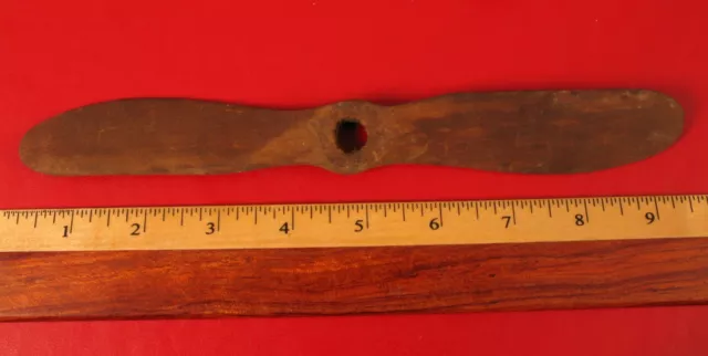 Vintage Wood Wooden Toy Mini Airplane Prop Propeller Rc Plane Salesman Sample ?