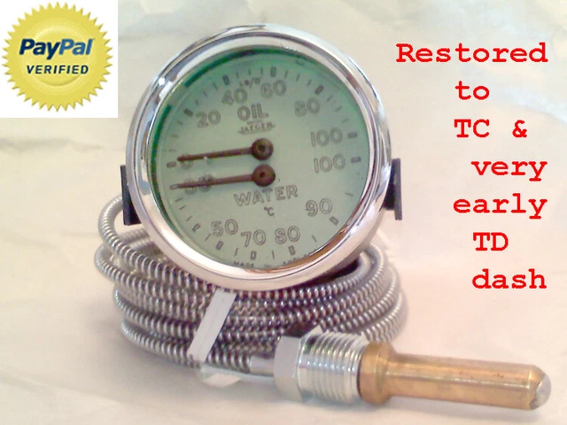 RESTORED MGTD MGTC SMITHS JAEGER DUAL GAUGE 1 year warranty