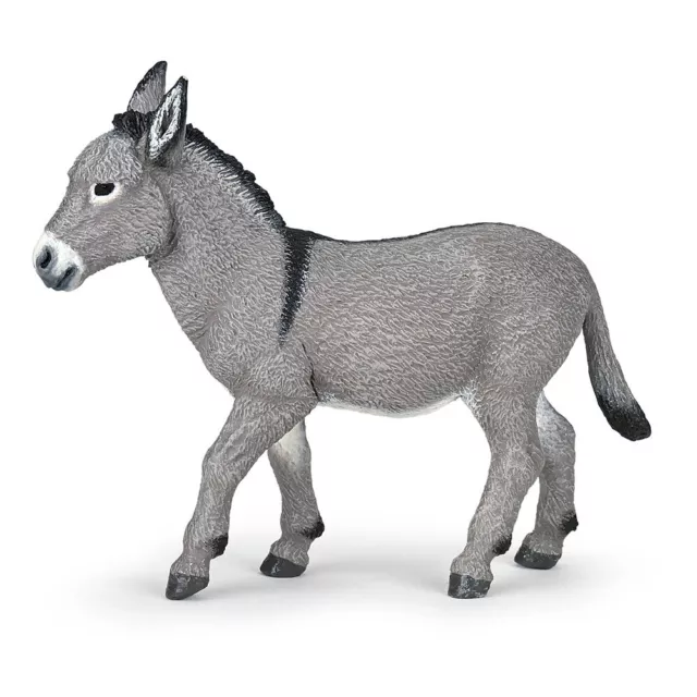 PAPO Granja Amigos Provenza Burro Figura Juguete, 3 Años O Sobre, Gris (51179)