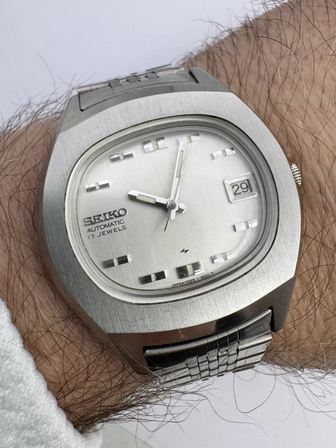 Montre Seiko Automatic Vintage Ref. 7025-8040 - Années 80/90, 17 Rubis, Boîtier Acier Inox