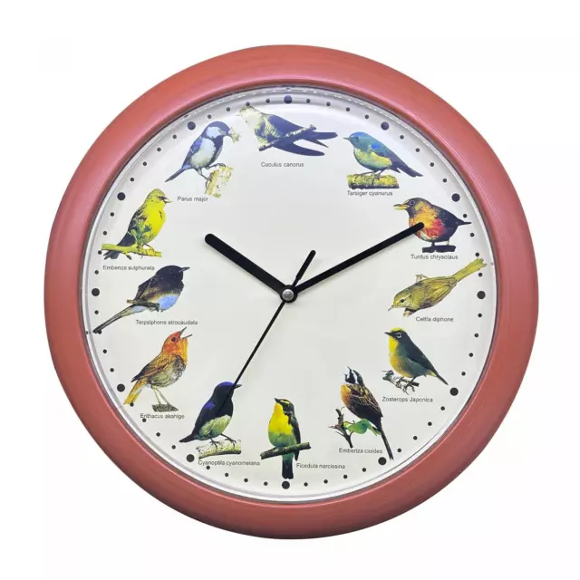 HG-03701: Horloge chant d'oiseau japonais - Bois