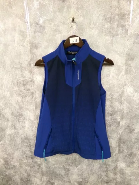 Women's STROMBERG Blue Full Zip Gilet Jacket Size UK 12 CG ZZ2
