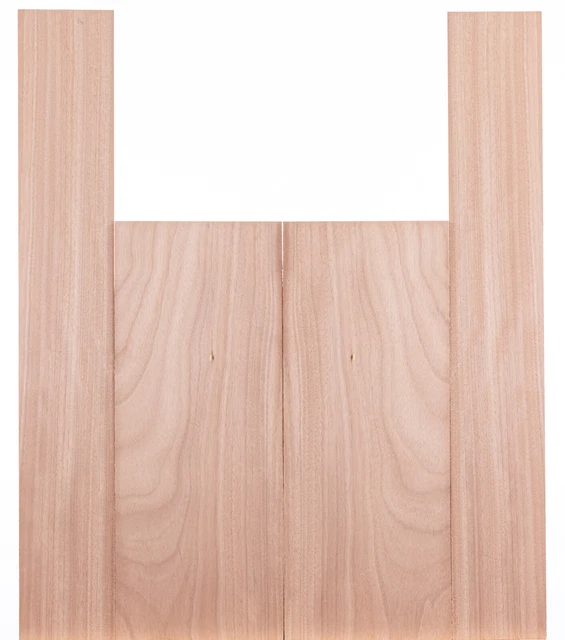 Tonewood Okoume madera acústica guitarra backs & laterales set 5255