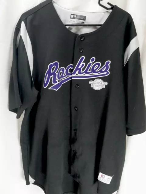 NEW Vintage TrueFan Genuine Merchandise Colorado Rockies Baseball Jersey  Men's L