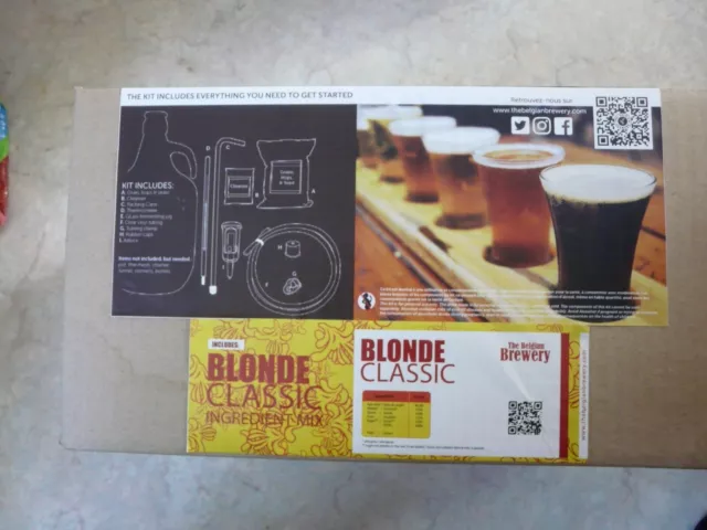 kit de fabrication bière blonde classic The belgian Brewery