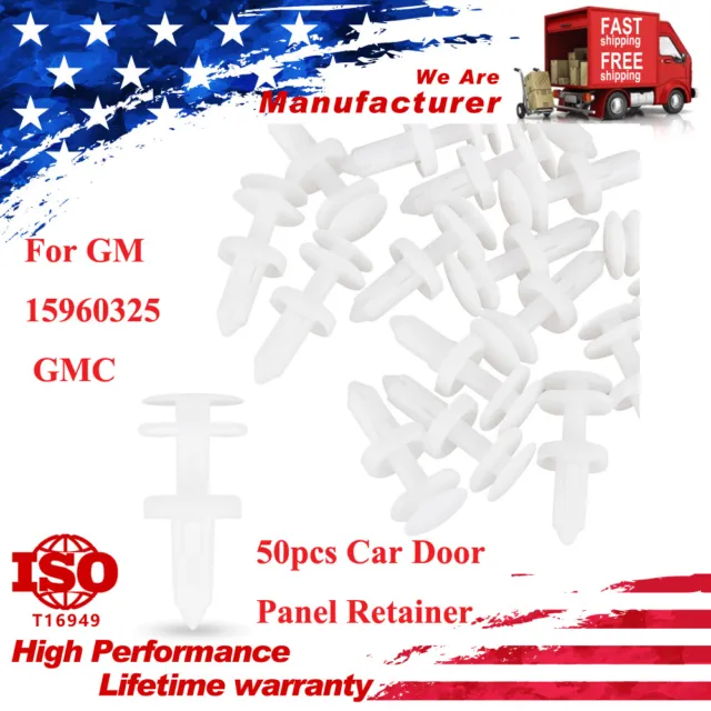 20Pcs Retainer Clip Door Trim Panel Push Type for GMC Chevy C/K 1500 2500 3500