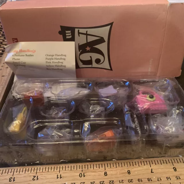 American Girl Miniature PETITE BOUTIQUE HIP HANDBAGS PERFUME AG Mini ILLUMA ROOM