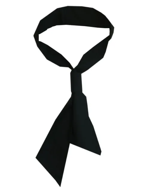 Pre-Knot Black chef necktie, kitchen chef necktie, Neckerchief, chef neckerchief