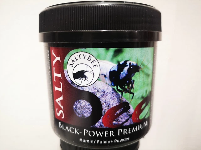 SaltyBee Black-Power Premium - Humin/Fulvic+ Powder 150g, Shrimp minerals