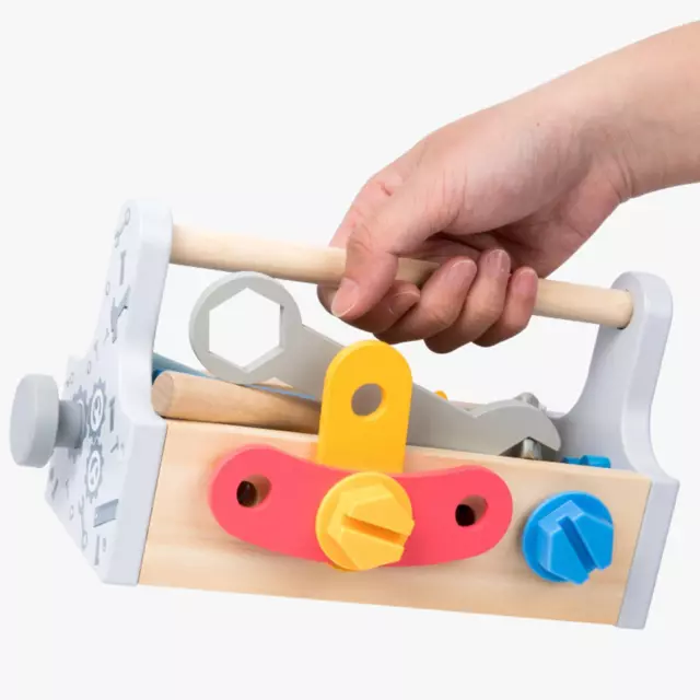 ENSEMBLE D'OUTILS DE jeu en bois atelier jouet éducatif précoce à démonter  EUR 25,91 - PicClick FR