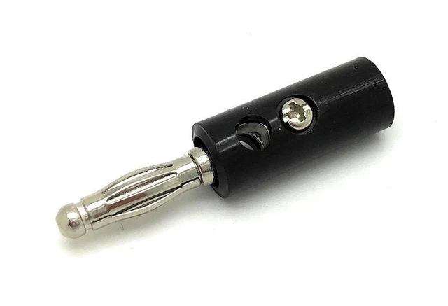 Spine a Banana, 4mm, Con Foro Trasversale - Colore: Nero