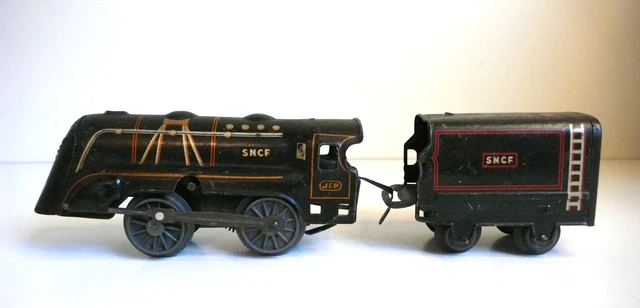 Trains Jep O Loco Vapeur Type 120 Électrique Avec Tender Tôle 1938