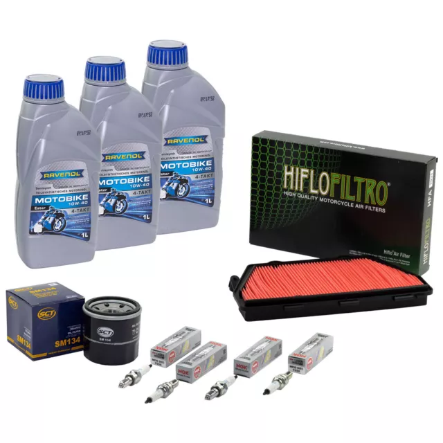 Aceite Kit 3L Mantenimiento para Honda CBR 1000RR SC59 08-16 Filtro De Bujía