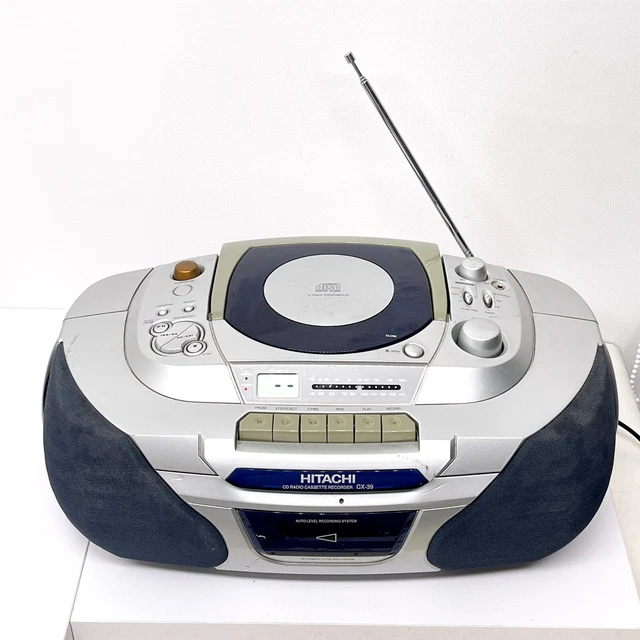 HITACHI CX39E CD Radio Cassette Recorder Portable Music Player