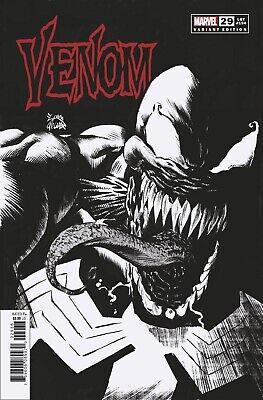 Venom 29 Donny Cates 2020 1:25 Ryan Stegman Sketch B&W Variant Nm