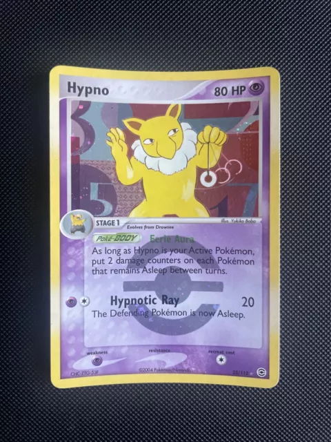 Pokemon - EX FireRed & LeafGreen Reverse Holo Hypno 25/112 - NM/LP