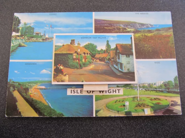 Vintage Foldout View Novelty Postcard, ISLE OF WIGHT 2