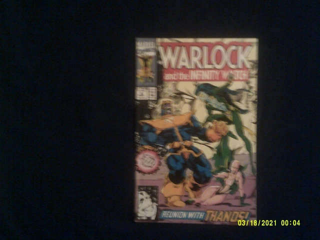 1992 MARVEL COMICS WARLOCK AND THE INFINITY WATCH # 8 w /THANOS