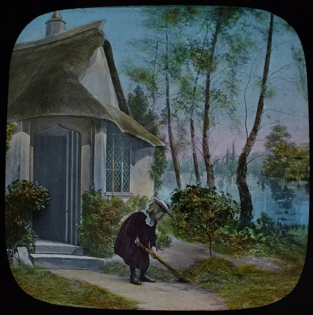 Magic Lantern Slide TEMPERANCE ENTERTAINMENT 3 NO14 C1897 PHOTO VICTORIAN STORY
