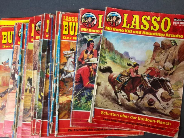 Bastei: 45 x frühe LASSO Comic Hefte (Bereich 100-199)    [7439]