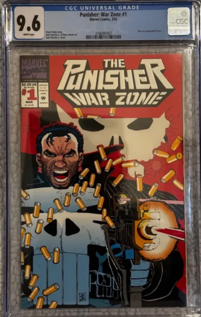 Punisher War Zone #1 - 1992 - Marvel Comics - Cgc Graded 9.6 - Wraparound Cover