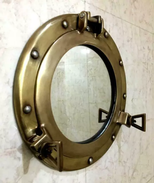 30.5cm Bullauge Antik Oberfläche Wandbehang Nautisch Wohndeko Boot Handgefertigt