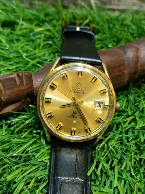 Titoni Airmaster 25 Jewels Automatic Swiss Men's Mint 807-355 Vintage Watch