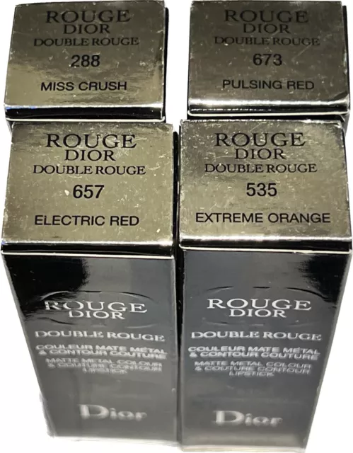 Rossetto Dior Double Rouge metallo opaco colore e couture contorno SCEGLI LA TUA TONALITÀ