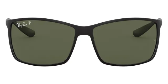 Ray-Ban Liteforce RB4179 Men's Sunglasses Matte Black Frame Green Polarized Lens