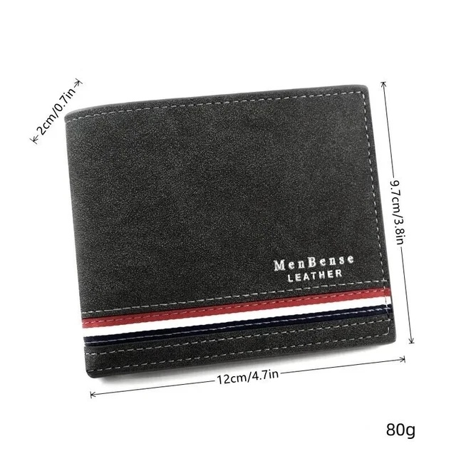 Portefeuille Homme Classique MenBens - Sérigraphie, Couture Fil, Fermeture éclair, Léger Et Résistant à L'eau