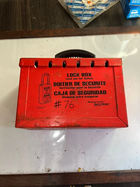 MASTER LOCK LOCKOUT Tagout Portable Group Lock Box WITH LOCKS, KEYS