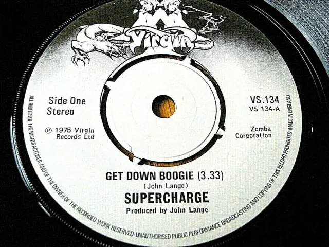 Supercharge - Get Down Boogie   7" Vinyl (Ex)